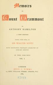 Cover of: Memoirs of Count Grammont. by Count Anthony Hamilton