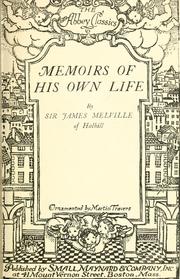Cover of: Memoirs of his own life by Melville, James Sir