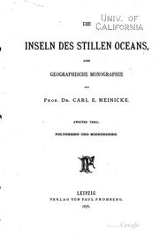 die-inseln-des-stillen-oceans-eine-geographische-mongraphie-cover