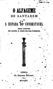 Cover of: O alfageme de Santarem; ou, A espada do condestavel