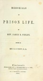 Cover of: Memorials of prison life