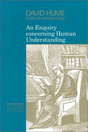 Cover of: An enquiry concerning human understanding by David Hume