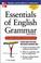 Cover of: Essentials of English grammar