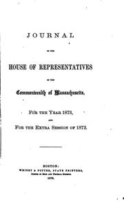 Cover of: Journal of the House of Representatives of the Commonwealth of Massachusetts