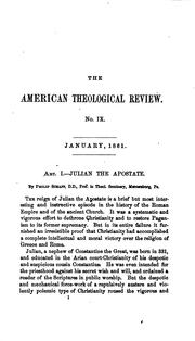 Cover of: The American Presbyterian Review