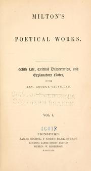 Cover of: Milton's poetical works by John Milton