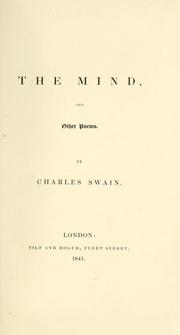 Cover of: mind and other poems