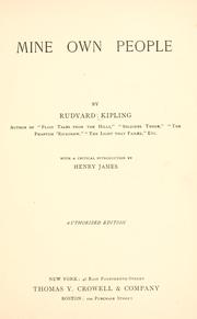 Cover of: Mine own people by Rudyard Kipling