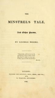 Cover of: The minstrel's tale by George Moore