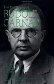 Cover of: The Philosophy of Rudolf Carnap, Volume 11 (Library of Living Philosophers)