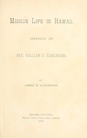 Cover of Mission life in Hawaii