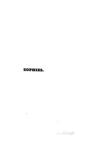 Cover of: Zophiel: A Poem