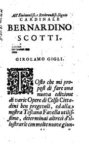 Cover of: Opere di Celso Cittadini ... con varie altre del medesimo non più stampate