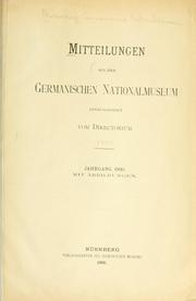 Cover of: Mitteilungen.