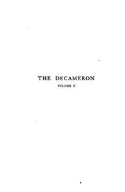 Cover of: The Decameron by Giovanni Boccaccio