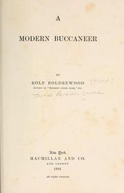 Cover of: modern buccaneer