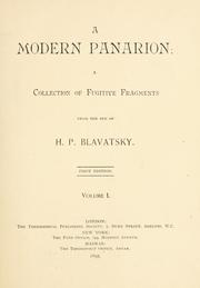 Cover of: A modern panarion by Елена Петровна Блаватская