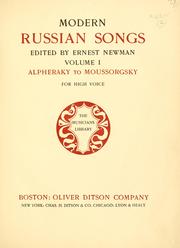 Cover of: Modern Russian songs by Newman, Ernest