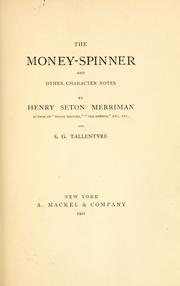 Cover of: The money-spinner by Hugh Stowell Scott