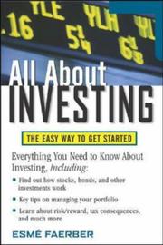 Cover of: All about investing by Esme Faerber