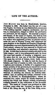 The Poetical Works of John Milton: To which is Prefixed the Life of the Author