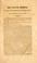 Cover of: Mr. Clay's speech, at the dinner at Noble's inn, near Lexington [Ky.] July 12, 1827.