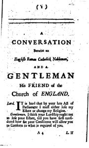 Cover of: The Case Stated, Between the Church of Rome and the Church of England: Wherein the Chief Point ...