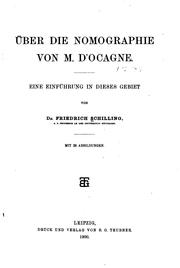 Cover of: Über die Nomographie von m. D'ocagne: Eine Einführung in dieses Gebiet