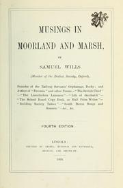 Cover of: Musings in moorland and marsh.