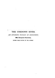 Cover of: The Unknown River by Hamerton, Philip Gilbert, Hamerton, Philip Gilbert