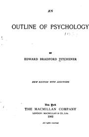 Cover of: An Outline of Psychology