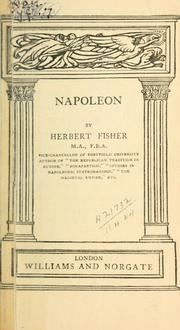 Cover of: Napoleon.