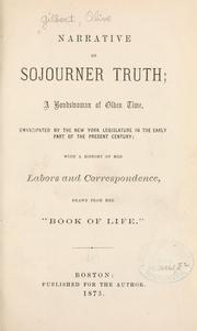 Cover of: Narrative of Sojourner Truth: a bondswoman of olden time