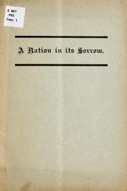 Cover of: A nation in its sorrow: two sermons preached in Grace church, New York
