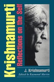 Cover of: Krishnamurti by Jiddu Krishnamurti