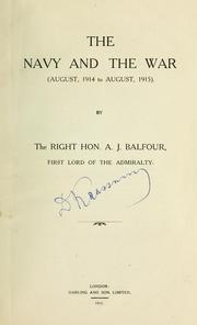 Cover of: The navy and the war