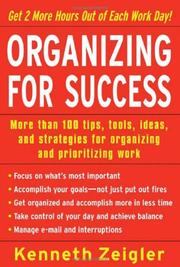 Cover of: Organizing for Success