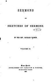 Cover of: Sermons and Sketches of Sermons