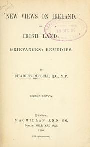 Cover of: " New views on Ireland,": or Irish land; grievances, remedies.