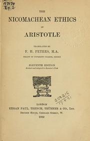 Cover of: The Nicomachean ethics. by Aristotle