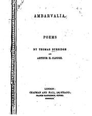 Cover of: Ambarvalia: Poems