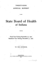 Annual Report by Indiana State Board of Health