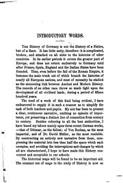 Cover of: A School History of Germany: From the Earliest Period to the Establishment ...