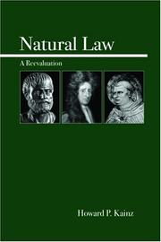 Cover of: Natural law: an introduction and re-examination