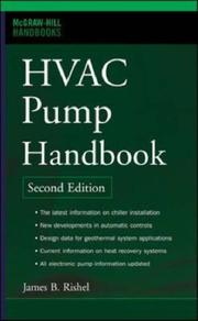 Cover of: HVAC Pump Handbook, Second Edition (McGraw-Hill Handbooks) by James B. Rishel, Thomas H. Durkin, Ben L. Kincaid, James B. Rishel, Thomas H. Durkin, Ben L. Kincaid