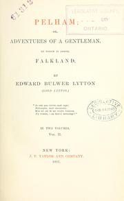 Cover of: The novels and romances of Edward Bulwer Lytton.