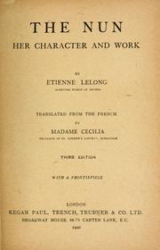 Cover of: The nun: her character and work