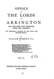 Cover of: Annals of the Lords of Warrington for the First Five Centuries After the Conquest: With ...