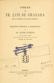 Cover of: Obras by Luis de Granada