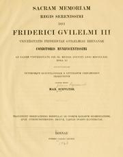 Cover of: Observationes nonnullae de ovorum Ranarum segmentatione, quae Furchungprocess dicitur.